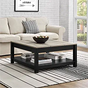 Langley Bay Chic Style Coffee Table, Black