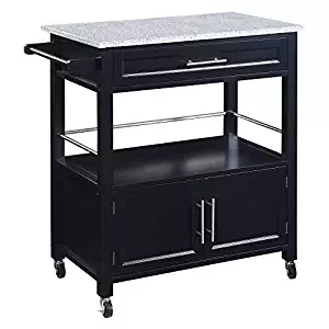 Linon Cameron Kitchen Cart with Granite Top