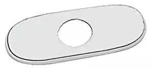 Grohe 07 551 000 6-Inch Euro Escutcheon Plate For Covering Unused Mounting Holes, StarLight Chrome