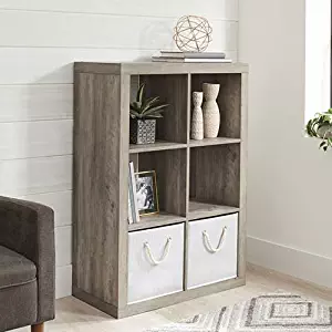 Better Homes and Gardens 6-Cube Decorative Organizer in Finish (Rustic Gray)