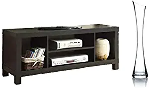 Mainstay.. TV Stand for TVs up to 42" with Vase (Black Oak)