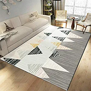 Carpet Fashion Modern Metal Golden Carpet Black Geometric Bedroom Door Rug Livingroom Carpet Parlor Tapete Fashion Decorative Mat
