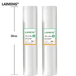 LAIMENG Vacuum Packing Machine Bags 2M 3M 5M 28CM Width 2 Rolls/Lot Vacuum Sealer Packages Bag For Food Storage R131