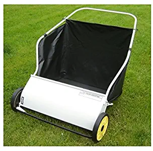 Mid West Mid West Push Lawn Sweeper, White/Black, Metal