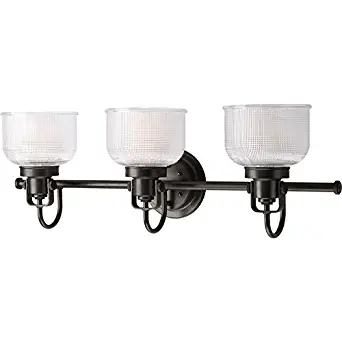 Progress Lighting Archie 3 Light Venetian Bronze Bowl Vanity Light, Up/downlighting, Dimmable