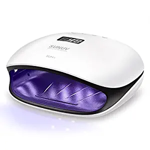 SUNUV 48W UV LED Light Lamp Nail Dryer for Gel Polish with Auto Sensor Professional Nail Art Tools (Black)