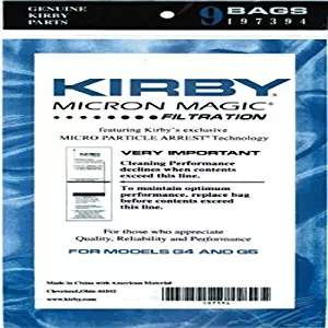 Kirby 197394 G4/G5 Mm Paper Bag9 Pack, 1