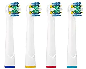 Replacement Brush Heads, Compatible with Oral-B Floss Action Toothbrush - 4 Pack