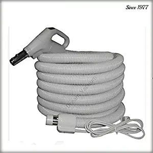 NuTone 35ft Pigtail Electric Hose with 3 way switch, Button-lock & Crushproof + Free Hose Hanger Free 2-day Shipping from Dream-Vac