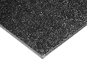 ABS Black Plastic Sheet-Textured ONE Side-Vacuum FORMING-1/4" THCIK-Pick Your Size (12" X 24")