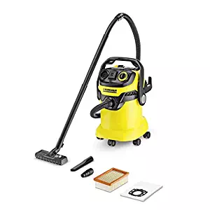 Karcher WD5/P Multi-Purpose Wet Dry Vacuum Cleaner with Semi-Automatic Filter Cleaning, Space-Saving Design