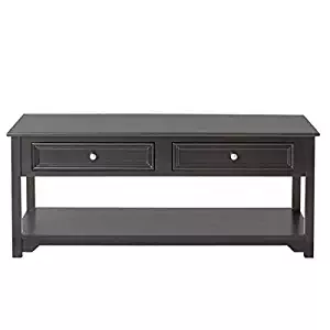 Home Decorators Collection Oxford Black 44 in. W 4-Door Coffee Table