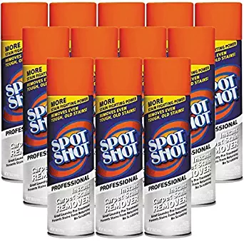 Spot Shot 009989 Professional Aerosol Instant Carpet Stain Remover, 18 oz. (Pack of 12)