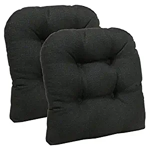 Klear Vu Omega Dining Chair Pads, Midnight Black