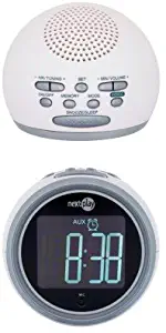 Nextplay NR695SD Voice Activated Alarm Clock + AM/FM Radio - White