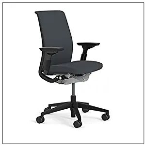 Steelcase Think Chair (R) - Matching Back and Seat Fabric by Steelcase, Fabric = Cogent Licorice; Frame/Base = Black/Black