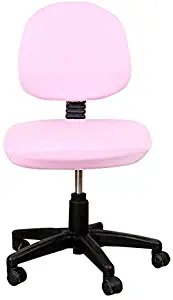 Deisy Dee Computer Office Chair Covers Pure Color Universal Chair Cover Stretch Rotating Chair Slipcovers Cover C091 (pink)