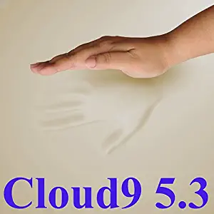 5.3 Cloud9 King 4 Inch 100% Visco Elastic Memory Foam Mattress Topper