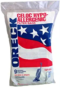 Oreck XL8000/9000/2000 Upright Hypo-Allergenic Filter Bags (9 Pack) PK8000-9DW
