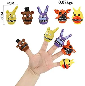 5pcs/Set Five Nights at Freddy's Finger Toy FNAF Chica Bonnie Foxy Freddy Fazbear Bear Collection Action Figure Toys