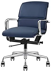 Mid Back Office Chair Navy, Ergonomic Desk Chair with Back Support, Ergonomic Office Chair, Desk Chair with Arms, Mid Back Office Chair, Navy Receptionist Chairs, Navy Conference Chair