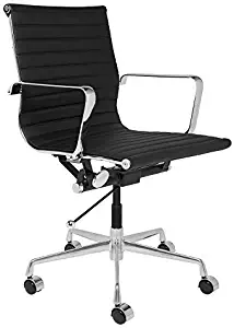 SOHO Ribbed Management Office Chair (Black)