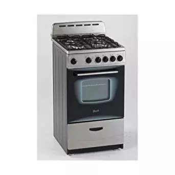 Avanti GR2013CSS Gas Range, 20", Black