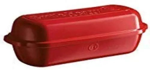 Emile Henry 345503, Burgundy Italian Bread Baker, 13.4 x 5.3