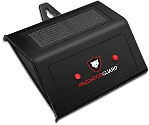 PREDATORGUARD Solar Powered Predator Deterrent Light Scares Nocturnal Pest Animals Away, Deer Coyote Raccoon Repellent Devices, Chicken Coop Accessories