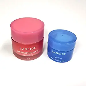 [Laneige] Lip Sleeping Mask 0.7oz Berry (20g) + Water Sleeping Mask 0.51oz(15ml)