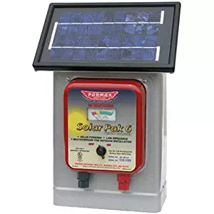 Parmak DF-SP-LI Solar Pak 6 Low Impedance 6-Volt Battery-Operated 25-Mile-Range Electric Fence Charger