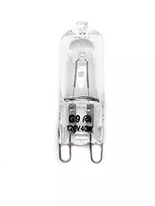 VSTAR 10pcs G9 Halogen Bulb, Clear,2700K,40-Watt 120-Volt Base G9 Halogen Bulb,10 Pack