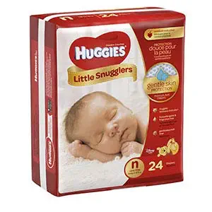 Kimberly-Clark 52238 Huggies Disposable Newborn Diaper, Up to 10 lbs. (Pack of 288)