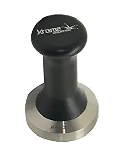 Krome Espresso Coffee Tamper - Premium Quality Stainless Steel, Solid Heavy, Barista Style, 56mm - C2276