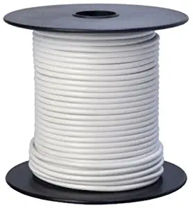 Southwire 55667923 Primary Wire, 16-Gauge Bulk Spool, 100-Feet, White