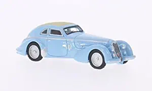 Alfa Romeo 8C 2900 B, light blue, RHD, 1938, Model Car, Ready-made, BoS-Models 1:87