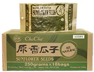 Chacha Sunflower Roasted and Salted Seeds (All Nature) 250g X 18bags