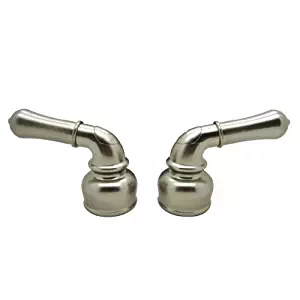 Dura Faucet Replacement Classical Faucet Lever Handles Faucets Only - Features Smooth Turning and Easy Installation (Brushed Satin Nickel)