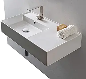 Scarabeo 5115-One Hole Teorema 2.0 Bathroom Sink, One Size, White