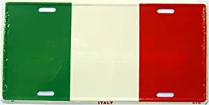 LP - 529 Italy Flag License Plate - 908