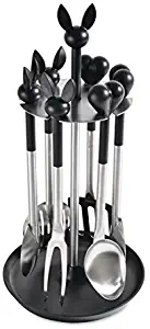 Berghoff Lover By Lover Kitchen Utensil Set 7pc, 18/10 Stainless Steel, Dishwasher Safe