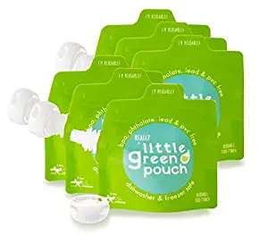 Little Green Pouch Reusable Food Pouch - 3.4 oz - 6 ct