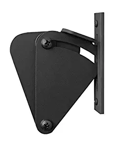 MJC & Company - Sliding Barn Door Latch Lock | Adds Privacy to Sliding and Hanging Track Systems | The Finishing Touch to Your Existing Barn Door Hardware (Large Tear Drop | Black Powder Coat)