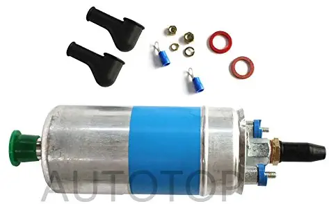 AUTOTOP New In-Line Electric Fuel Pump & Install Kit Fit Audi Ford Porsche 911 Mercedes-Benz Volkswagen Ferrari # 0580254910