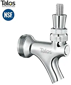 Talos Draft Beer Faucet, American Standard, Stainless Steel Beer Tap