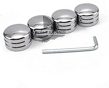 Aluminum Motorcycle Head Bolts Nuts Covers Spark Plugs Side Case for Harley Twin Cam 1999-Later Sportster XL883 XL1200 1986-Up (Silver)