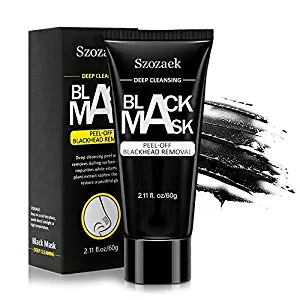 Blackhead Remover Mask, SZOZAEK Deep Cleansing Activated Charcoal Peel off Black Mask for Blackheads All Skin Hydrating Face Masks