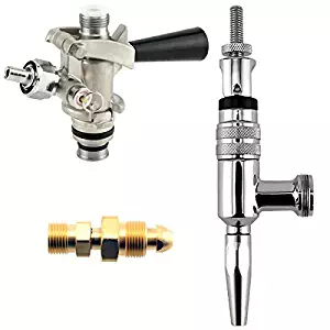 Partial Guinness Stout Conversion Kit - Chrome Faucet + U System Coupler + Tank Adapter