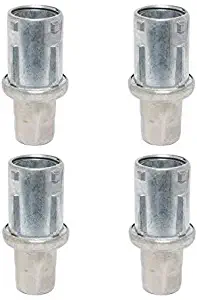 DuraSteel Adjustable Stainless Steel Bullet Feet for 1-5/8" O.D Tubing, Set of 4