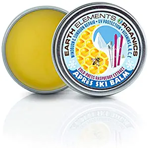 Après Ski Balm – Nutritious, Raspberry, Natural Moisturizer. Protect & Repair from Windburn & Sunburn. High-Intensity Sunlight. Fair Skin Types. All Skin Types.1oz. Made in The USA.